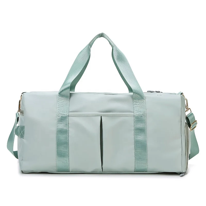 Dry-Wet Separated Sports & Travel Duffle Green color SKU reference