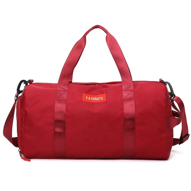 Compact Sports Weekender Duffle with Shoe Compartment Red color SKU reference