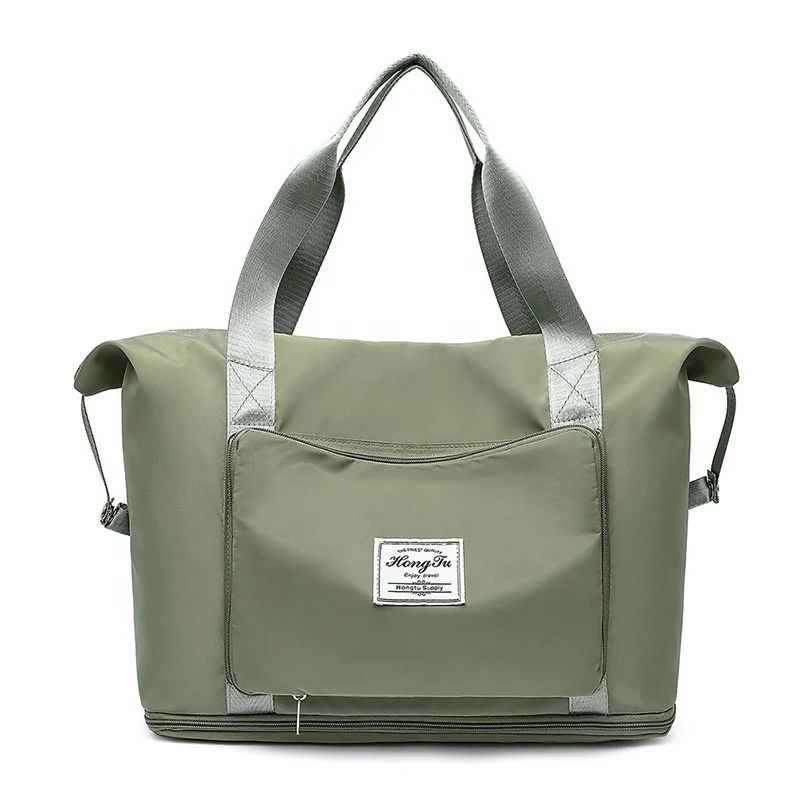 Foldable Women's Weekend Travel Tote Green2 color SKU reference