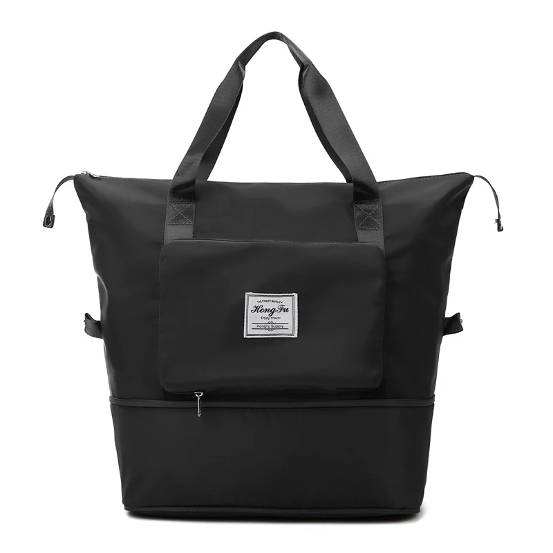 Expandable Oxford Travel Duffle with 13 Color References Black color SKU reference