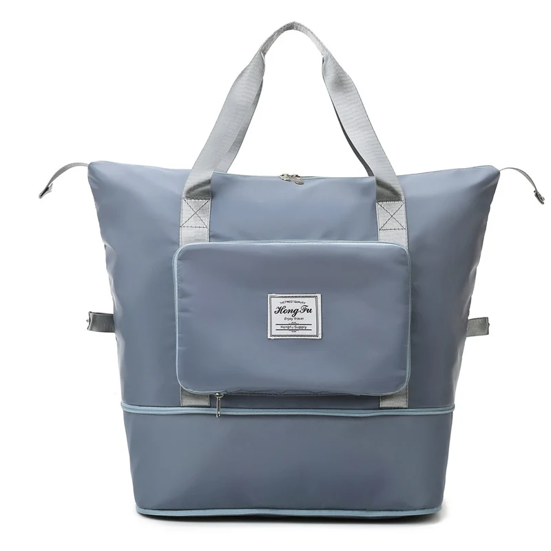 Expandable Oxford Travel Duffle with 13 Color References Light blue color SKU reference