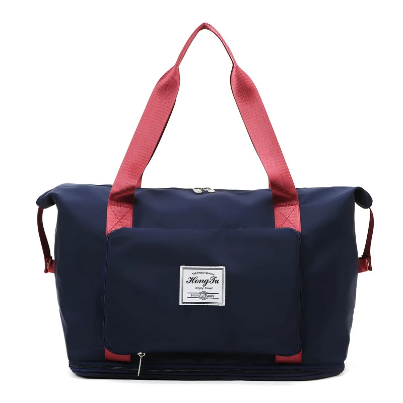 Expandable Oxford Travel Duffle with 13 Color References Navy color SKU reference