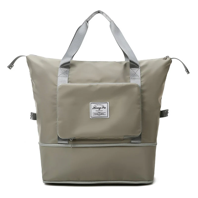 Expandable Oxford Travel Duffle with 13 Color References Gray color SKU reference