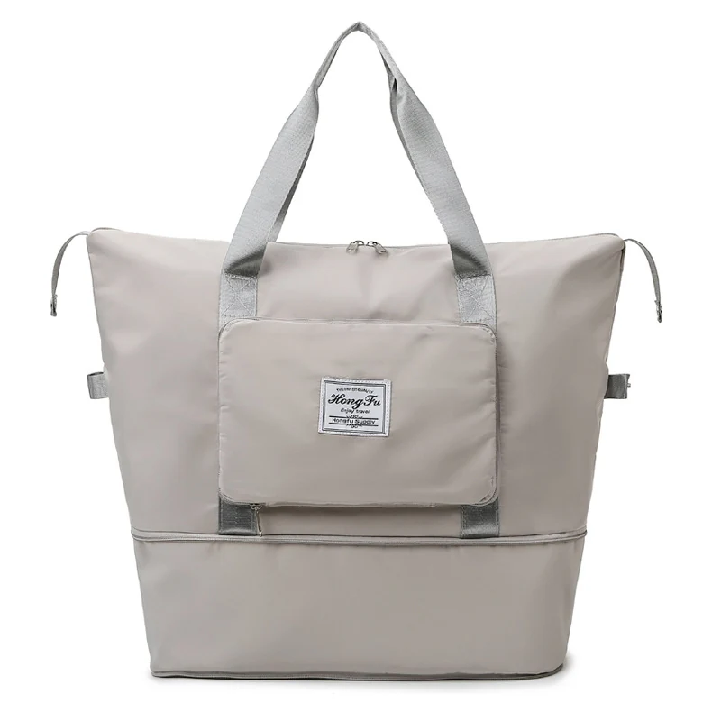 Expandable Oxford Travel Duffle with 13 Color References Light gray color SKU reference