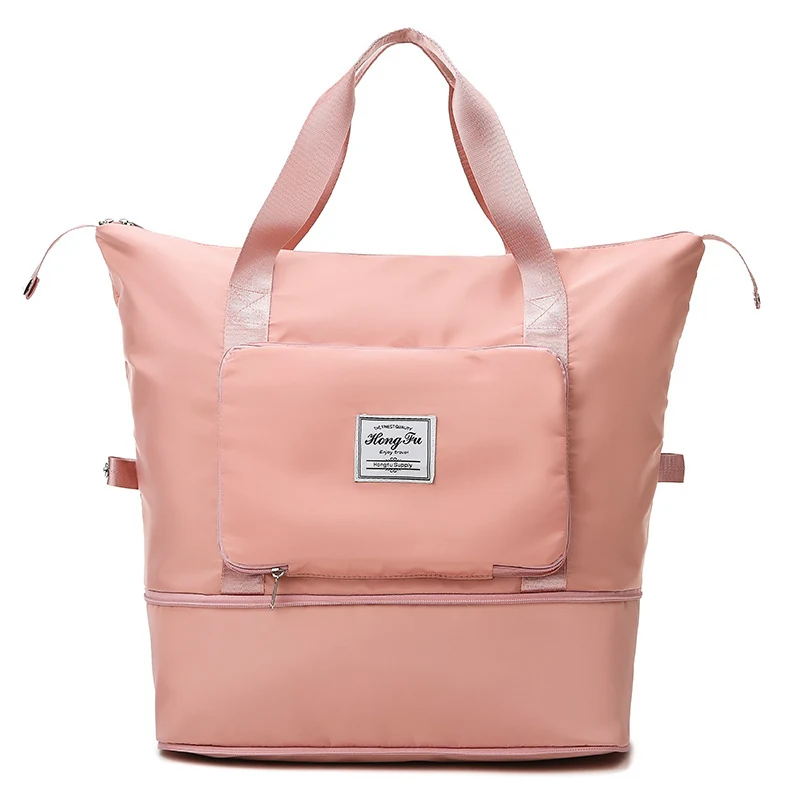 Expandable Oxford Travel Duffle with 13 Color References Orange-pink color SKU reference