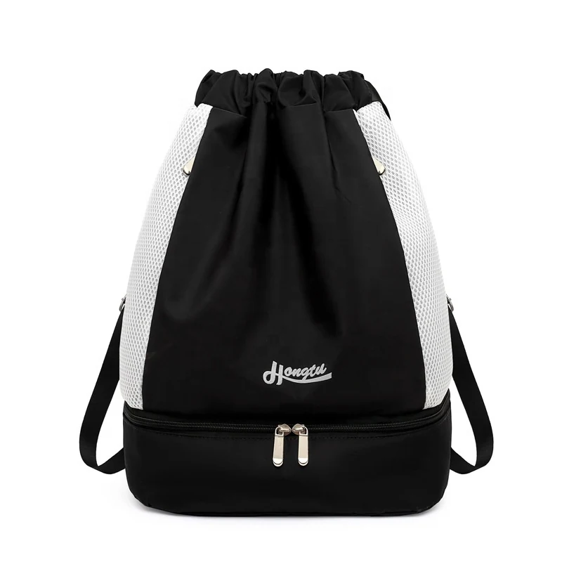 Foldable Swim & Sports Duffle Backpack Black color SKU reference