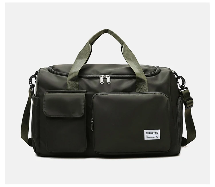 Two-Size Sports Travel Duffle with Shoe Storage Green3 color SKU reference