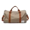 Polyester Weekend and Gym Duffel with Eight Color Options Beige color SKU reference