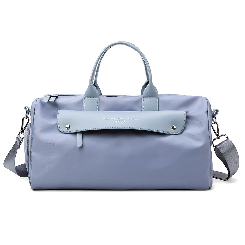 Foldable Sublimation-Ready Sports Duffle with Shoe Storage Gray color SKU reference