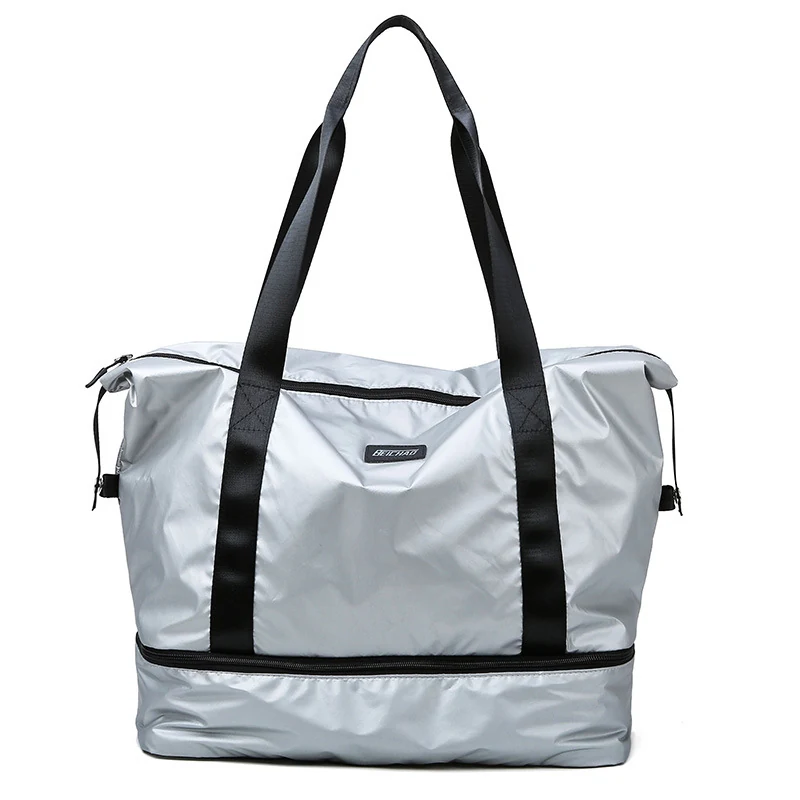 Color-Block Sports Duffle with Shoe Compartment White color SKU reference