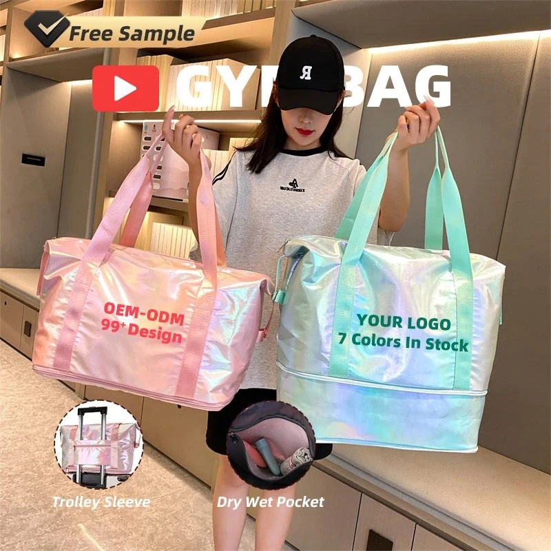 Mermaid Pearlescent Expandable Travel Tote product reference image