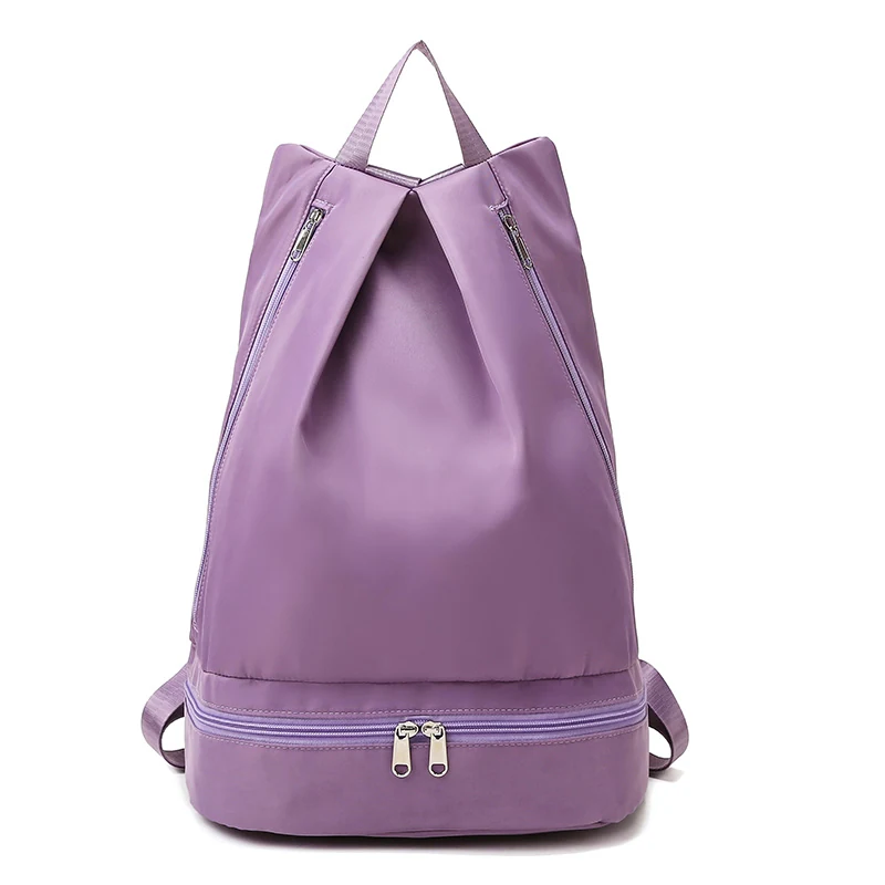 Dance & Fitness Duffle Backpack with Shoe Compartment Purple color SKU reference