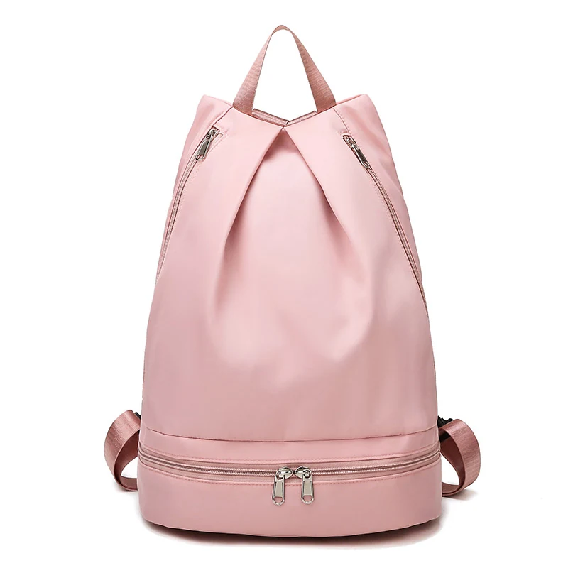 Dance & Fitness Duffle Backpack with Shoe Compartment Pink color SKU reference