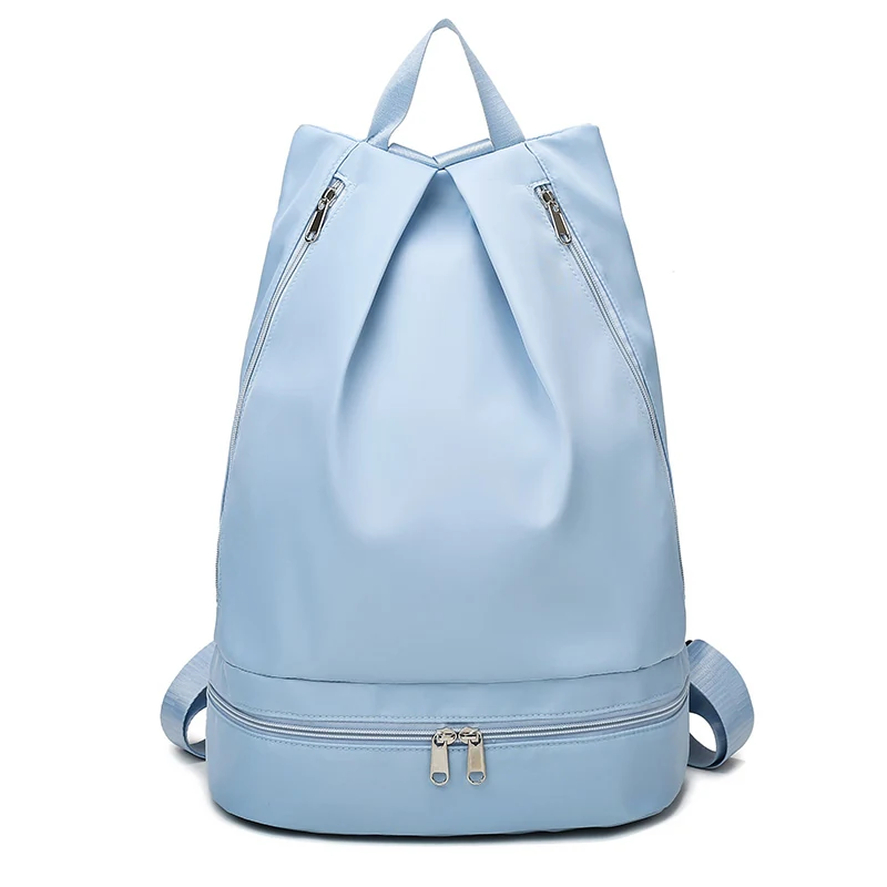 Dance & Fitness Duffle Backpack with Shoe Compartment Blue color SKU reference