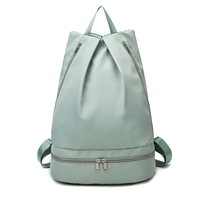 Dance & Fitness Duffle Backpack with Shoe Compartment Light green color SKU reference