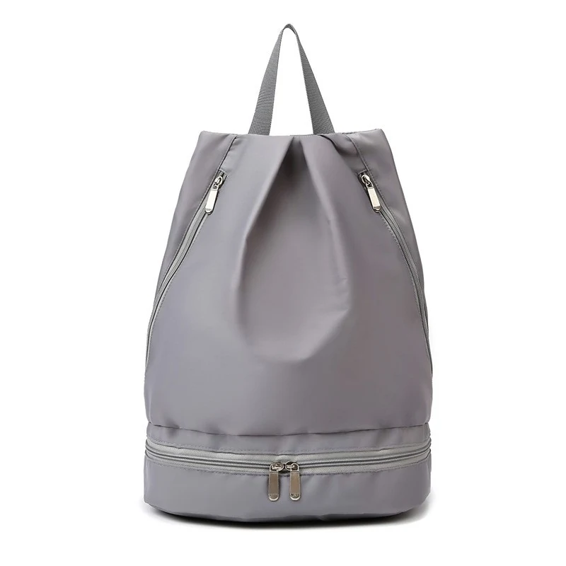 Dance & Fitness Duffle Backpack with Shoe Compartment Gray color SKU reference