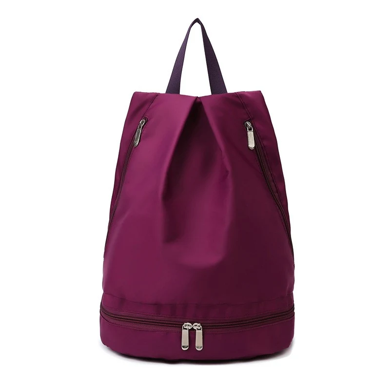 Dance & Fitness Duffle Backpack with Shoe Compartment Purple2 color SKU reference