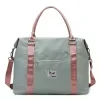 30L Oxford Travel Tote with Dry/Wet Pocket Green & pink · ref 1 SKU overview reference