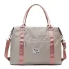30L Oxford Travel Tote with Dry/Wet Pocket Gray & pink · ref 1 SKU overview reference
