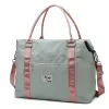 30L Oxford Travel Tote with Dry/Wet Pocket Green & pink · ref 2 SKU overview reference