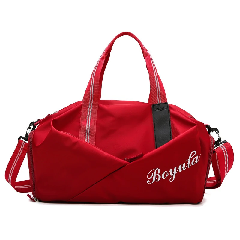 Weekender Duffle with Separate Shoe Compartment Red color SKU reference