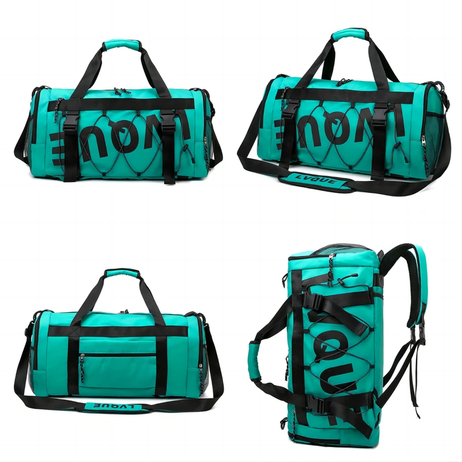 3-in-1 Yoga Mat & Travel Gym Backpack Sky Blue color SKU reference