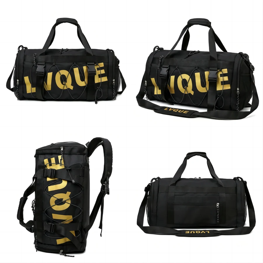 3-in-1 Yoga Mat & Travel Gym Backpack Black color SKU reference