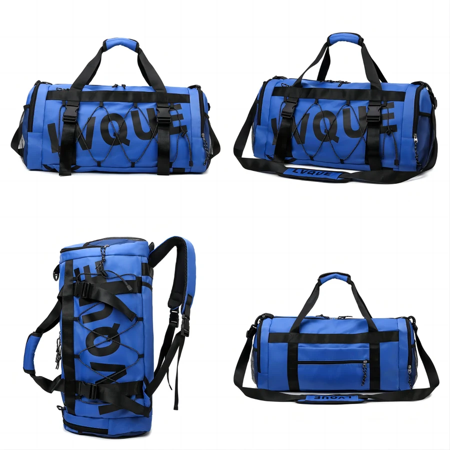 3-in-1 Yoga Mat & Travel Gym Backpack Navy color SKU reference