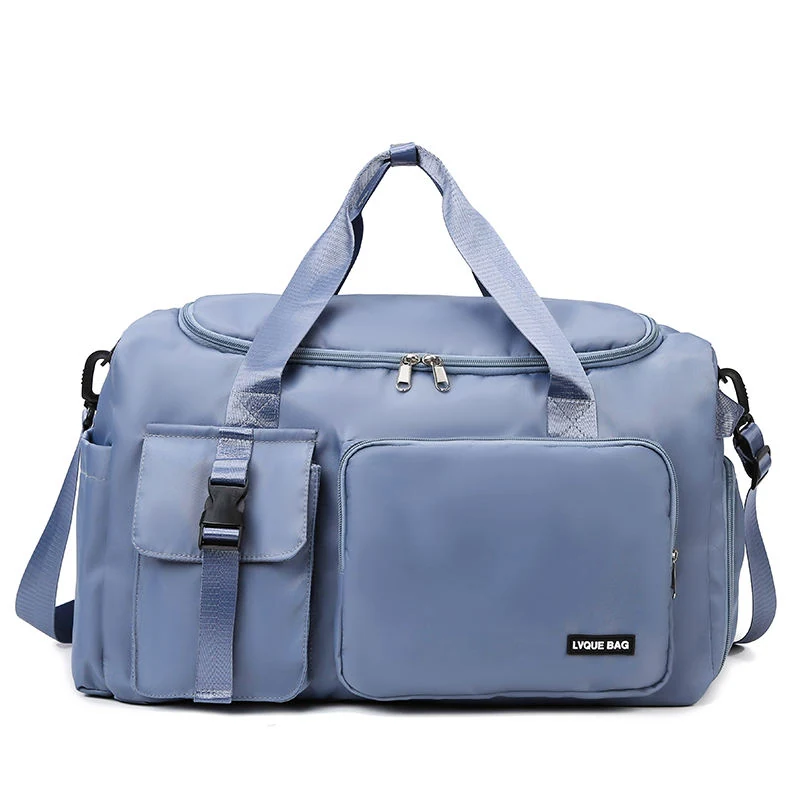 Dry/Wet Weekender Duffel with Trolley Sleeve Navy color SKU reference