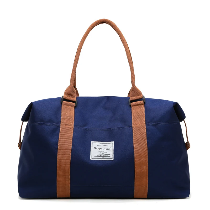 Canvas-Style Travel Gym Duffle in Two Sizes Blue 43 × 15 × 30 cm color SKU reference