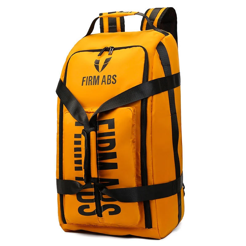 Sports Travel Backpack with Separate Shoe Compartment Yellow color SKU reference