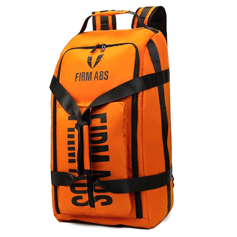 Sports Travel Backpack with Separate Shoe Compartment Orange color SKU reference