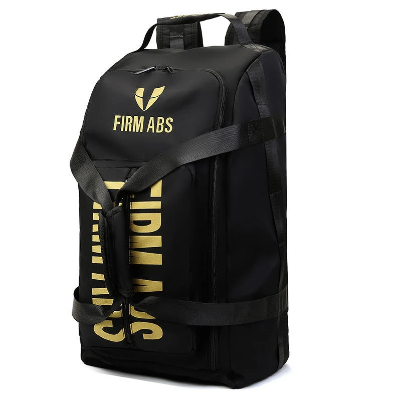 Sports Travel Backpack with Separate Shoe Compartment Black color SKU reference