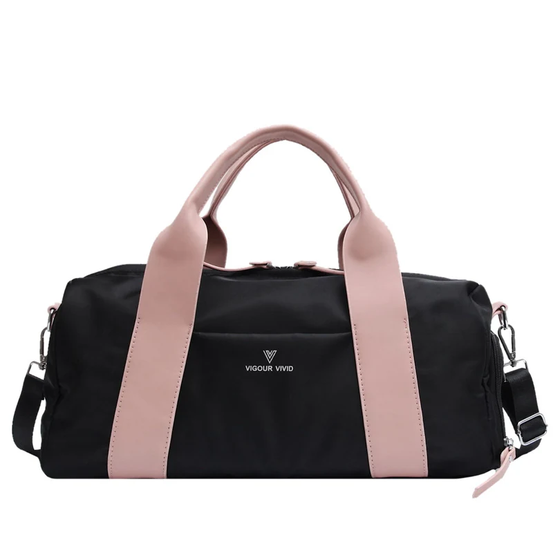 Compact Dance & Gym Duffle with Shoe Dividers Black color SKU reference