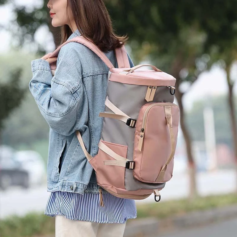 Travel Duffle Backpack with Shoe Compartment product reference image
