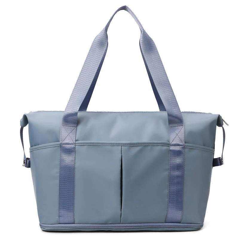 Expandable Oxford Weekender with Wet/Dry Storage Sky Blue color SKU reference