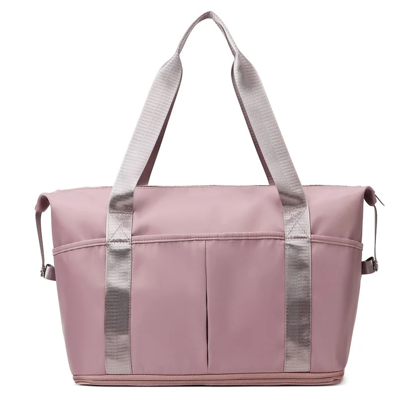 Expandable Oxford Weekender with Wet/Dry Storage Pink color SKU reference