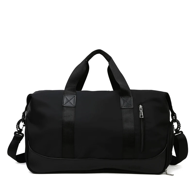 Foldable Travel Duffle with Shoe Storage Black color SKU reference