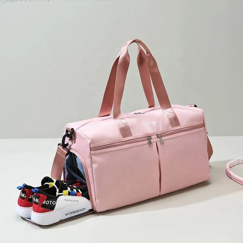 Aviation-Style Travel Duffle with Shoe Divider product reference image