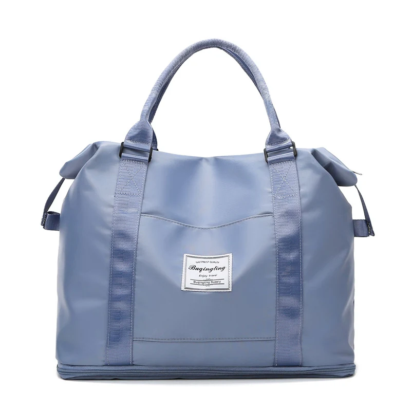Two-Size Travel Duffle with Custom Color Options Light blue color SKU reference