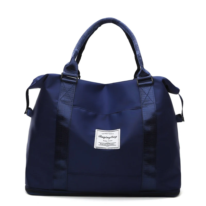 Two-Size Travel Duffle with Custom Color Options Navy color SKU reference
