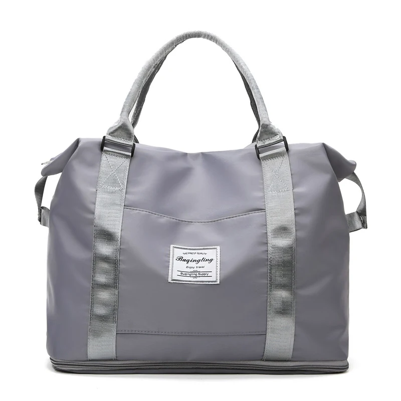 Two-Size Travel Duffle with Custom Color Options Gray color SKU reference