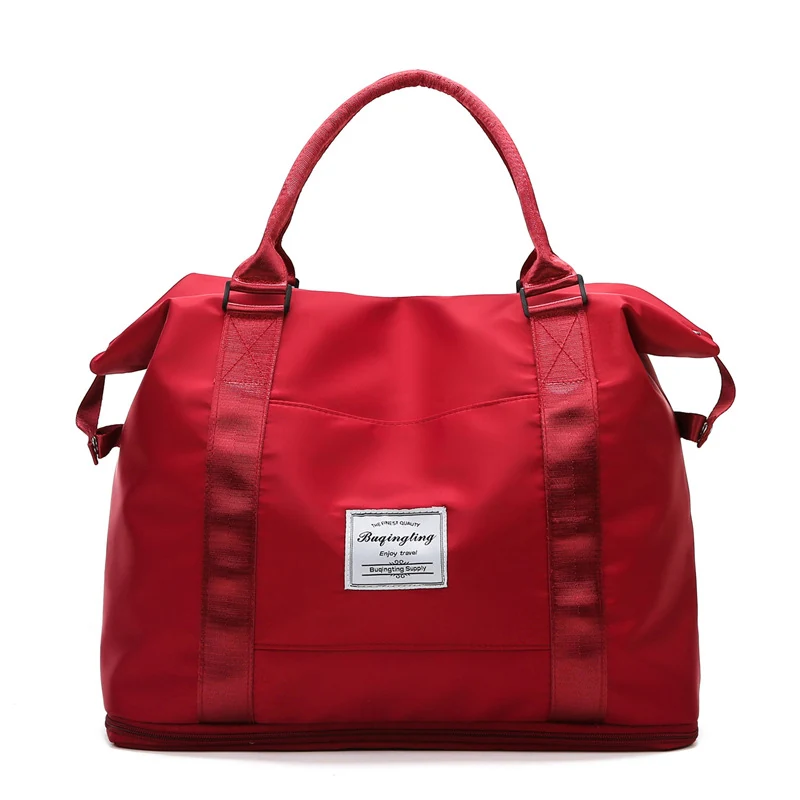 Two-Size Travel Duffle with Custom Color Options Red color SKU reference