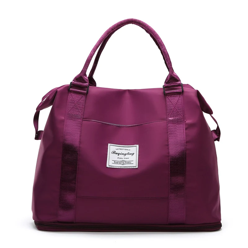 Two-Size Travel Duffle with Custom Color Options Purple 2 color SKU reference