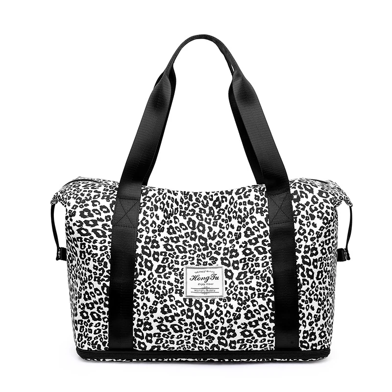 Animal-Print Sports Duffle Backpack Leopard color SKU reference