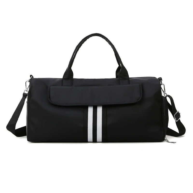 Large Gym Duffle with Separate Shoe Compartment Black color SKU reference