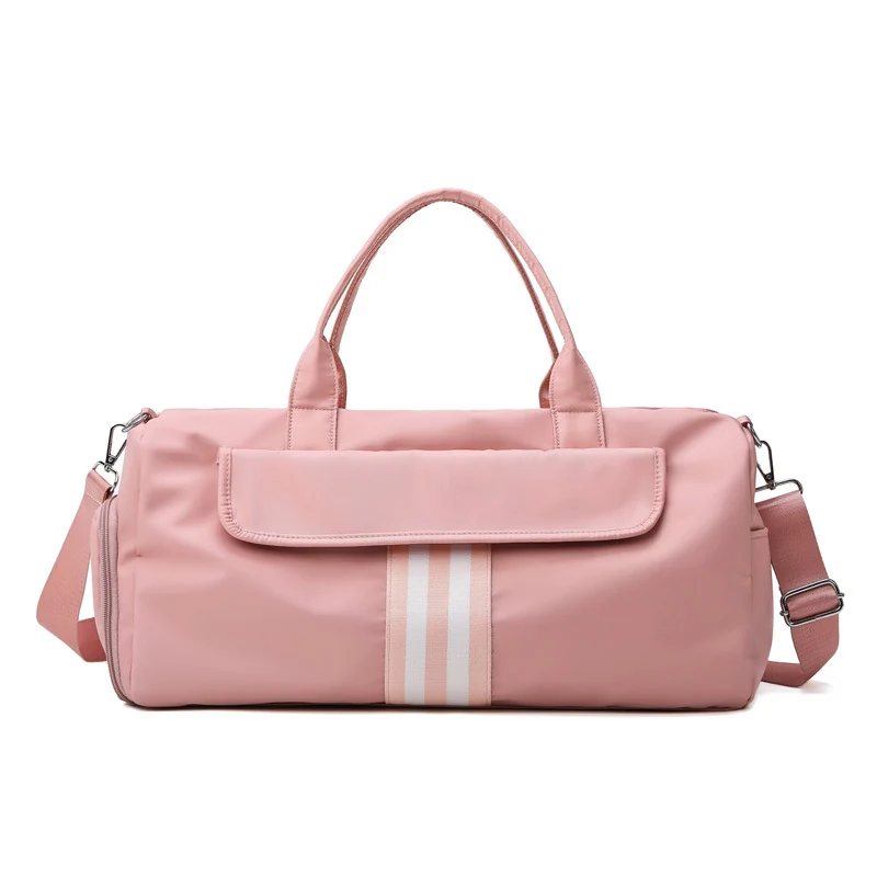 Large Gym Duffle with Separate Shoe Compartment Pink color SKU reference
