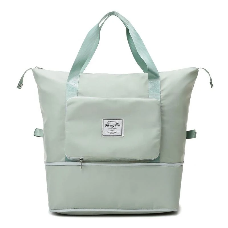 Foldable Expandable Tote Satchel with Wet-Dry Storage product reference image