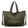 16L Nylon Shoulder and Crossbody Tote with Adjustable Strap Color option 01 color SKU reference