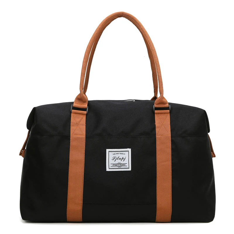 Two-Size Oxford Weekender with Trolley Sleeve Black color SKU reference